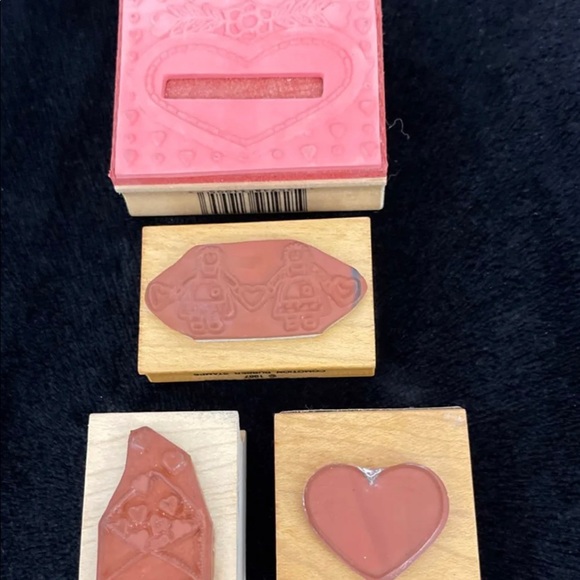 Rubber Stamps x 4 (Hearts & Friends) - Picture 6 of 7